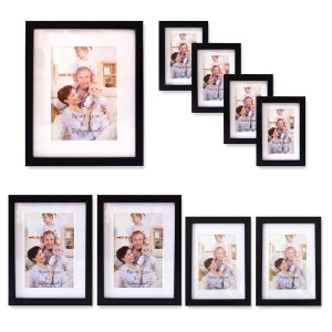 Giftgarden Multi Collage Picture Frame for 9 photo Frames Size 8 x 10", 7 x 5", 6 x 4", 5 x 3.5"