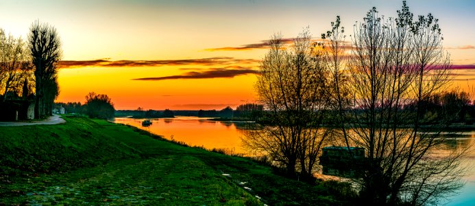 coucher de soleil - Saint Dyé sur Loire photo