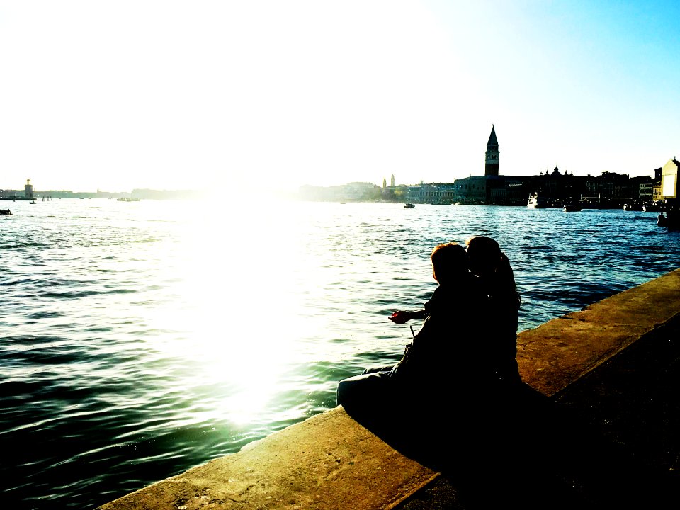 Love at the sunset.
