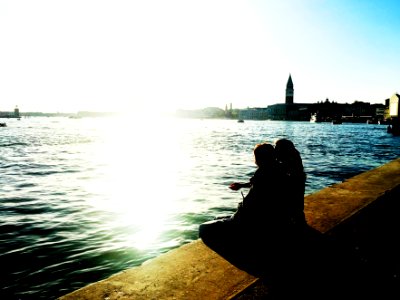 Love at the sunset.