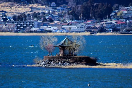 Small Pagoda on an Island, Kawaguchiko photo