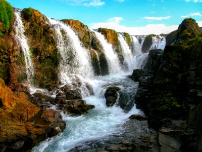 Waterfall, Iceland photo