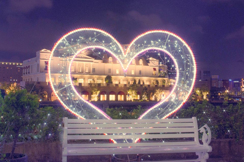 Heart light up in Yokohama