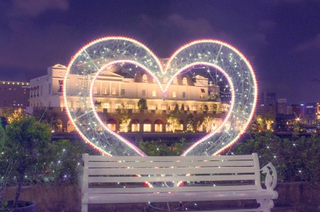 Heart light up in Yokohama