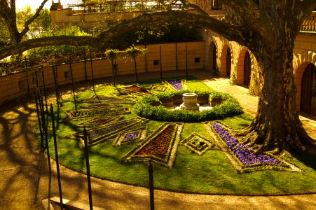 Ornate Garden inside Walls at Schloss Schwerin