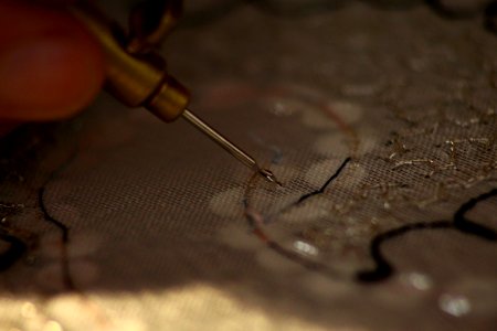 broderie au crochet de Lunéville