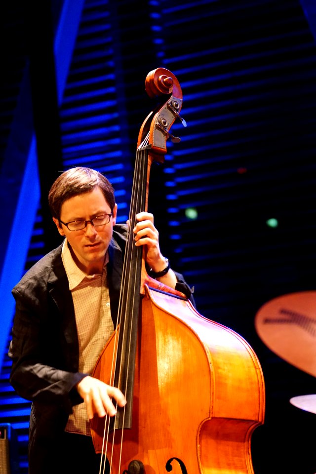 Jacob Bro Trio, 24 september 2015 BIM - Thomas Morgan  DSC04032