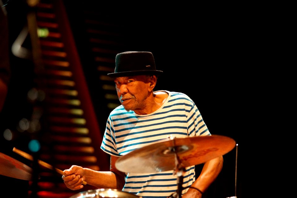 Louis Moholo-Moholo '5 Blokes', BIM 5 september 2019 - Louis Moholo DSC03477