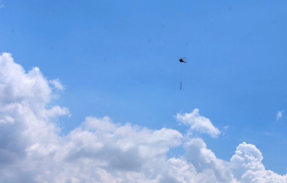 Nepali Army high above Kathmandu