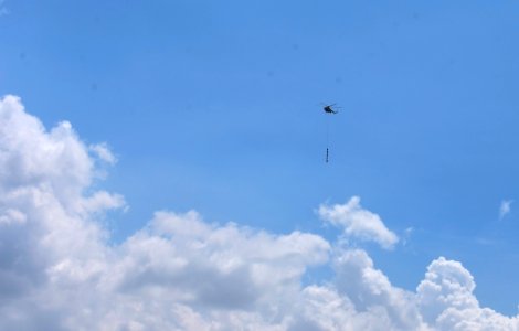 Nepali Army high above Kathmandu