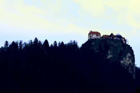 Cold morning in Lake Bled.