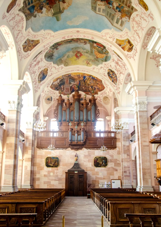 Orgue et nef de l'Abbaye d'Ebersmunster