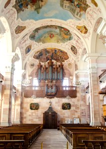 Orgue et nef de l'Abbaye d'Ebersmunster photo