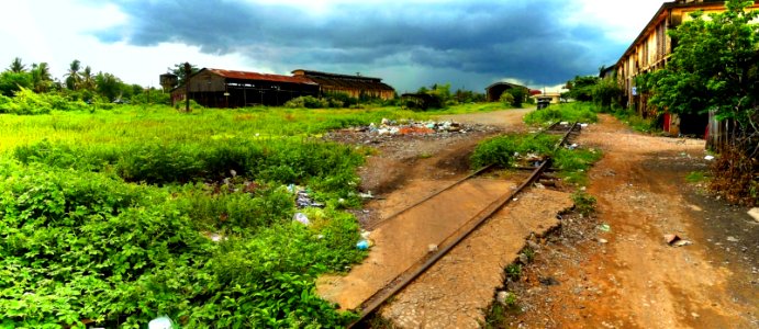 Battambang royal railway-station, the worst slums in Battambang photo