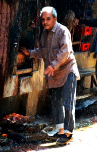 Rainy morning, Kathmandu old town photo