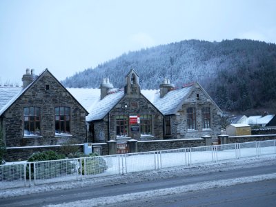 Bunscoill Ghaelgagh in snow photo