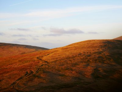 Sunset on Mullagh Ouyr, Isle of Man photo