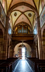Orgue Silbermann et fresques - Église abbatiale Saint Cyriaque d'Altorf photo