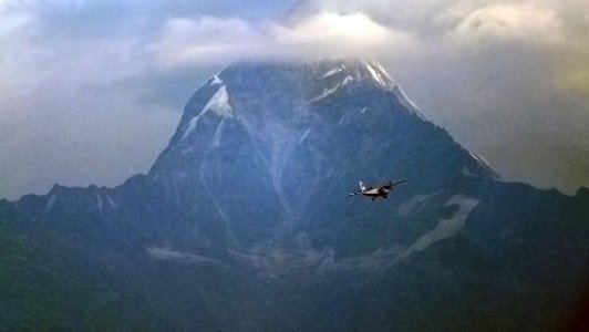 Missing twin otter, fishtail mountain, Pokhara, Nepal