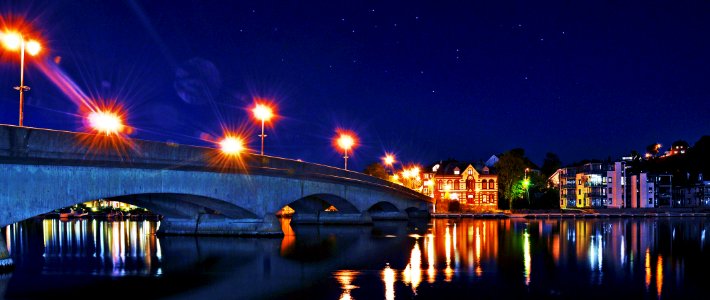 Kristiansand by night - public domain