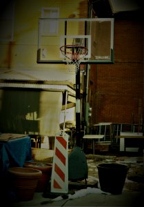 Abandoned Basketball Court photo