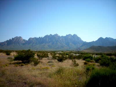 western face of the organ mountains