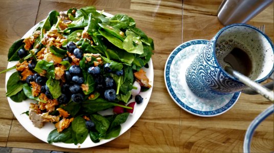 COVID Time Salmon Salad with Herbal Infusion