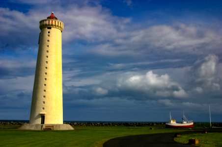 Lighthouse, Iceland photo