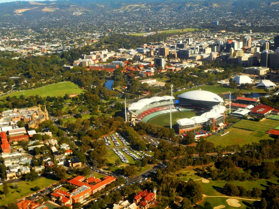 Adelaide Oval from the skies above