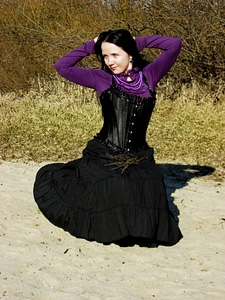 Gothic girl model