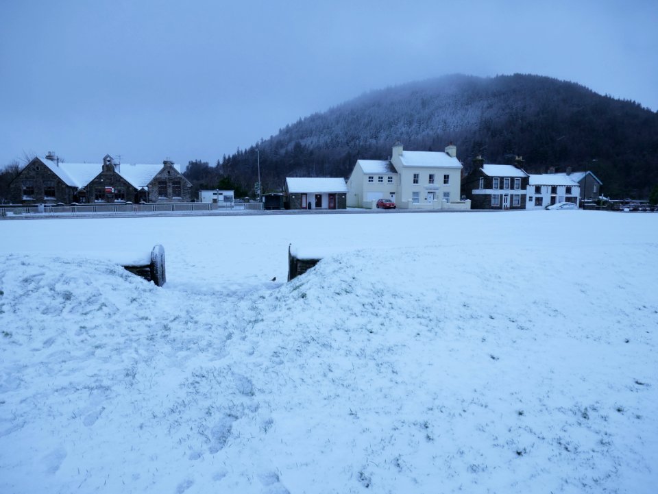 Tynwald fairfield in snow, December 2017