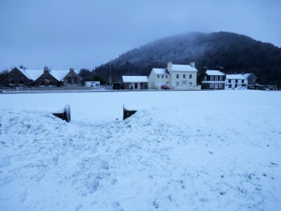 Tynwald fairfield in snow, December 2017 photo