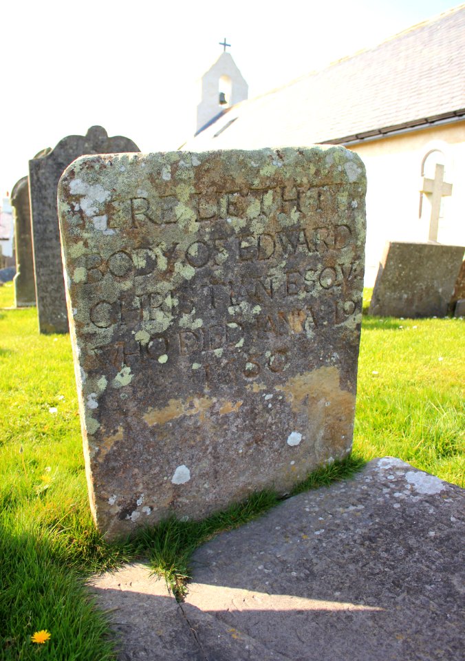 Edward Christian - Maughold gravestone from 1660/61