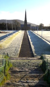 Tynwald church in the frost photo
