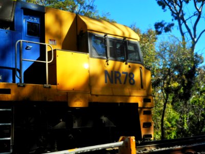The Overland passes by