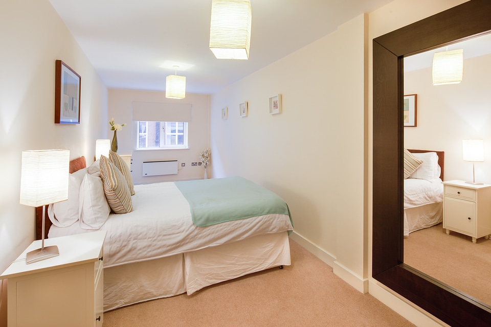Interior design brown bed brown bedroom