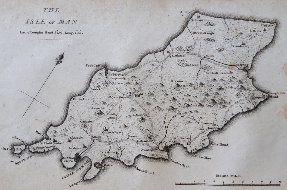 1794 map of the Isle of Man