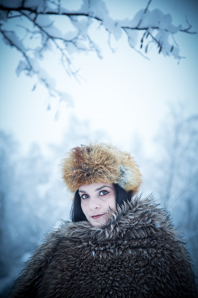 Young model woman