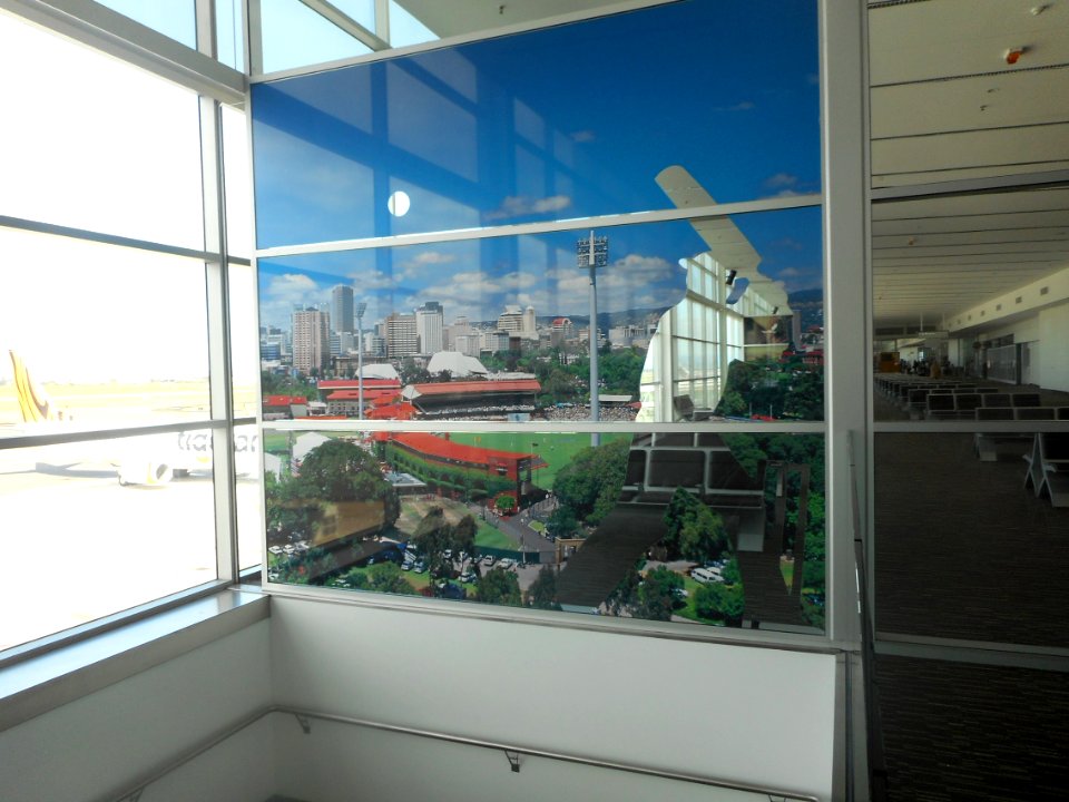 Adelaide Airport departure lounge
