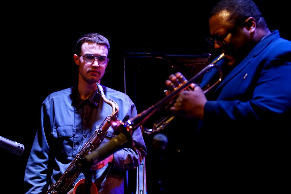 Wallace Roney Quintet 25-3-2015 BIM - Wallace Roney en Benjamin Solomon