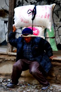 60 year old nepali transporter photo