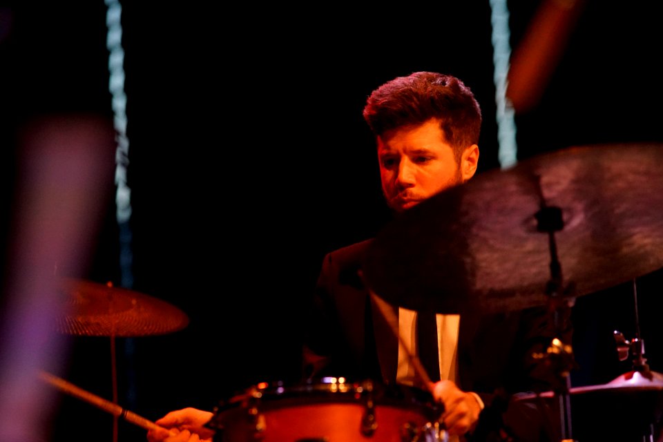 Émile Parisien Quartet & Louis Sclavis, 29 april 2017 BIM - Julien Loutelier drums