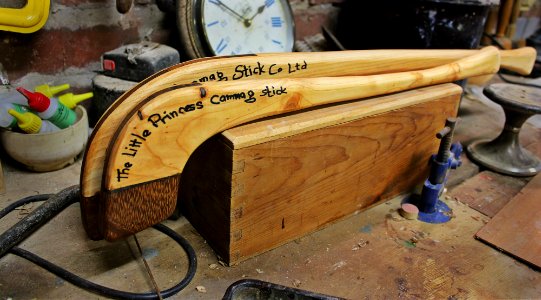 Manx Cammag sticks, made by David Fisher
