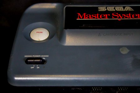 Sega Master System II power button photo