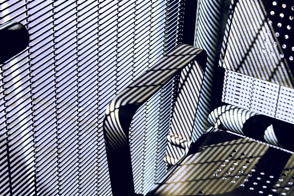 Shadows on Steel Seat