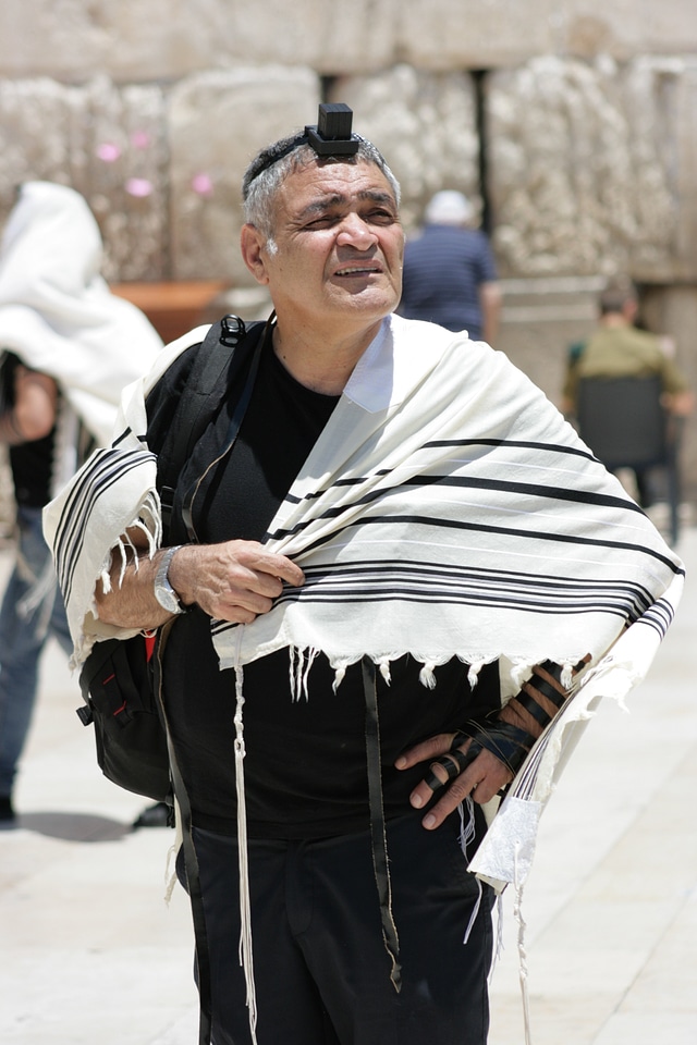 Hebrew jew wailing wall