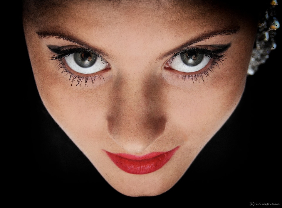 Eye models beauty