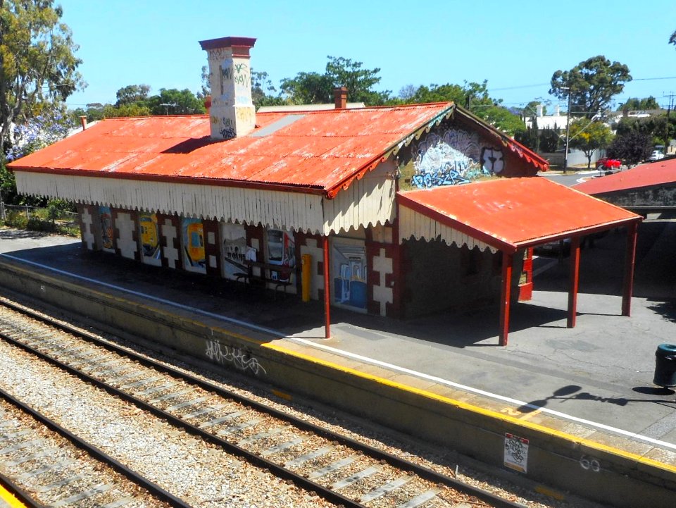 Alberton Station from the footbridge