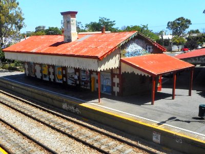 Alberton Station from the footbridge photo