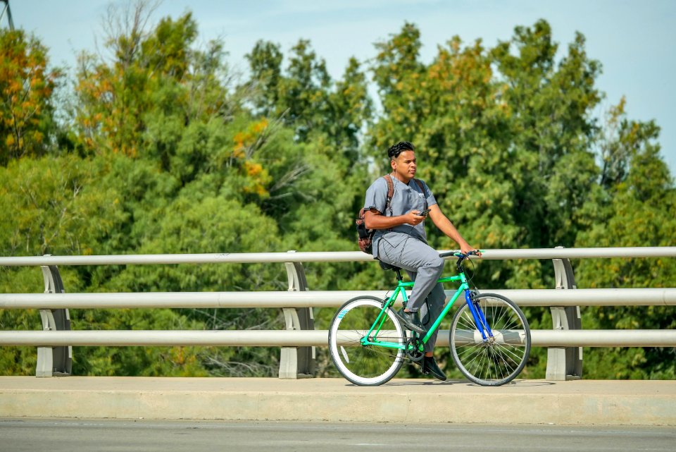 bike bridge mobile phone